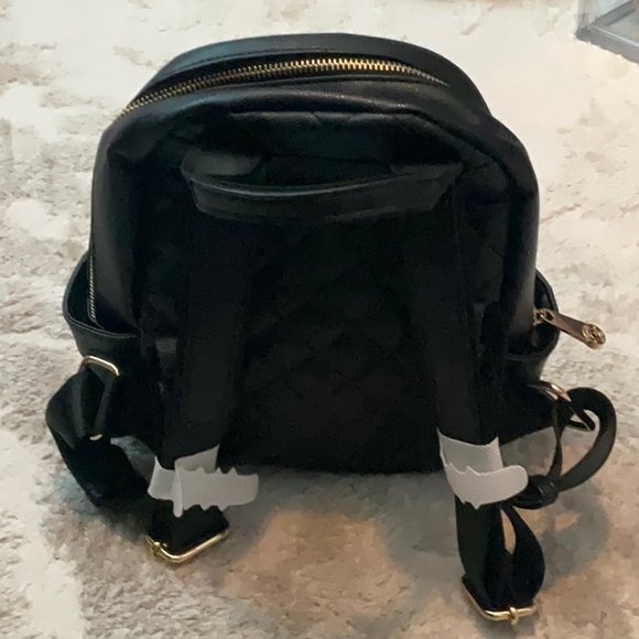 Makeup Line CHANEL Makep Line Black Backpack with Gold Accents - Picture 3 of 10